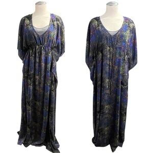 Rachel Roy Caftan Maxi - The Angelina - Drawstring-waist - Underlay Slip : NWT
